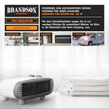 thumbnail of Brandson Heizlüfter 2000W, einstellbares Thermostat, Überhitzungsschutz, Automatische Abschaltung, 3 Leistungsstufen, Weiß/Silber