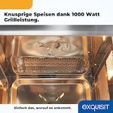thumbnail of Exquisit Einbau-Mikrowelle EMW20-DG-020 inox | Grill | max. 1000 W | Garraum 20 l | Edelstahl Front
