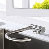 thumbnail of Rubinetto miscelatore per cucina abbattibile sottofinestra acciaio inox satinato/opaco