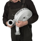 thumbnail of EBERTH Manguera plana con acoplamiento Storz 52-C, longitud de 30 m, diámetro de 2 pulgadas, manguera de tejido, manguera industrial