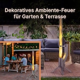 thumbnail of GARDENFLARE Feuerrohr – elegante Edelstahl Feuersäule und Pelletfackel - silber