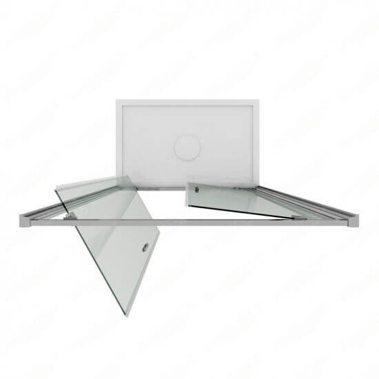 Porta Doccia Saloon 6mm Trasparente H190 Con Telaio - 80 cm