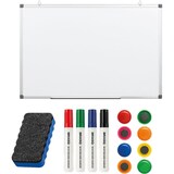 thumbnail of BRASQ Whiteboard 60×45 cm magnetisch – met accessoires set (markers, wisser, magneten) - Schoolbord – Wit
