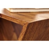 thumbnail of Extravaganter Beistelltisch aus Sheeshamholz, X-förmige Konstruktion, 2 Ablagen. 43x30x60 cm | Kadima Design