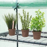 thumbnail of Relaxdays Foliengewächshaus Balkon 125 x 70 x 50 cm HxBxT, 3 Regale Treibhaus, Terrasse Anzuchthaus platzsparend, grün