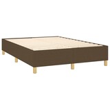 thumbnail of vidaXL Boxspringbett mit Matratze & LED Dunkelbraun 140x200 cm Stoff