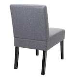 thumbnail of Set van 6 eetkamerstoelen HWC-F61, lounge stoel, stof/textiel ~ donkergrijs