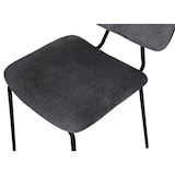 thumbnail of METRO PROFESSIONAL Chaise de restaurant rembourrée, Estora, acier/plastique, gris, lot de 2