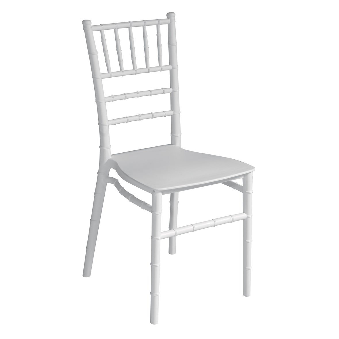 sedia in polipropilene con fibra di vetro,misura 41x49x90,impilabile,colore bianco