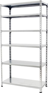 thumbnail of SimonRack Estantería Metálica, 2500x1000x500 mm, 6 Alturas, Bandeja Metal, 180 kg de Punto Flexión, Galvanizado - Simonclick