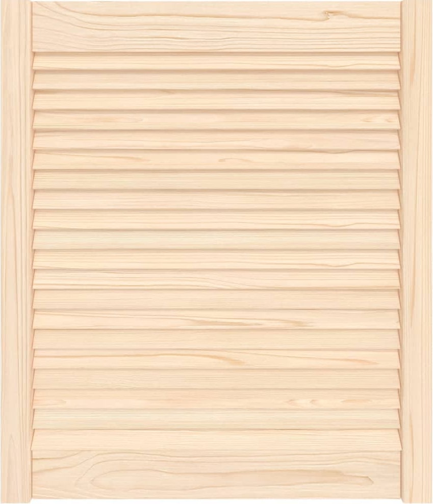 vidaXL Schranktür Lamellen-Design 69x59,4 cm Massivholz Kiefer