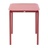 thumbnail of Table carrée de terrasse (70x70cm) rouge foncé