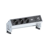 thumbnail of Bachmann DESK 2 3x Steckdose 1x CAT6 1x USB weiß (902.301)