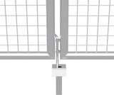 thumbnail of vidaXL Gartentor Verzinkter Stahl Silbern : Größe - 415 x 250 cm