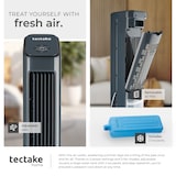thumbnail of tectake Luftkühler Alaska 4in1 mobiles Klimagerät Luftbefeuchter Ventilator 23x29x86cm Anthrazit Grau