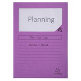 thumbnail of Exacompta 50101E 4x Packung mit 100 Fenstermappen mit Organisationsdruck aus Karton 120g Forever, für Format DIN A4 22x31cm - rosa