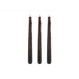 thumbnail of 3 Blutkerzen 20,4cm Wachs - blutende Kerzen Partydeko Halloween Party Kostümparty Gothic Vampire Spukhaus Tischdeko Spitzkerzen Stabkerzen Schwarz Rot