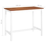 thumbnail of vidaXL Massief houten bartafel 108 x 60 x 91 cm
