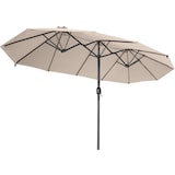 thumbnail of tectake Parasol SILIA en aluminium 460 x 270 cm - beige - 404253