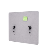 thumbnail of Divisorio acustico da scrivania HWC-G75, bacheca da scrivania con schermo privacy per ufficio, a doppia parete in tessuto/tessuto ~ 65x60cm grigio