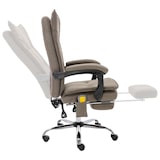 thumbnail of vidaXL Massage-Bürostuhl Taupe Stoff