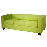 thumbnail of 3-1-1 Sofagarnitur Couchgarnitur Loungesofa Lille ~ Kunstleder, hellgrün