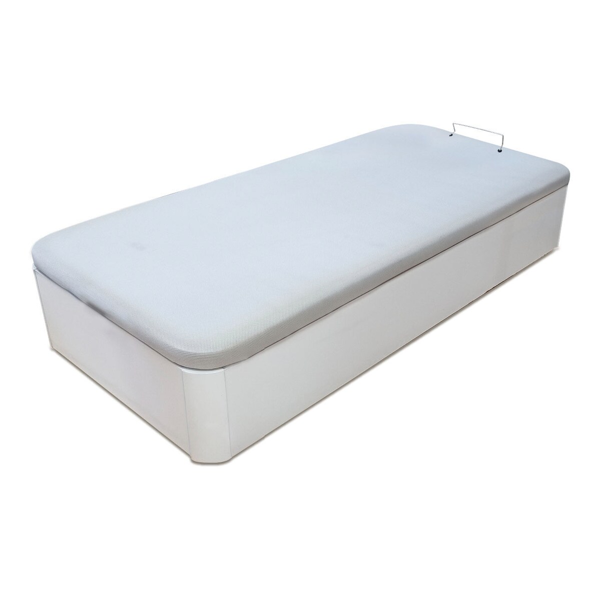 Canapé abatible madera TUKMA HÉRCULES 105X180 cm. Blanco - Esquinas reforzadas con 30 cm. de altura - Tapa blanca