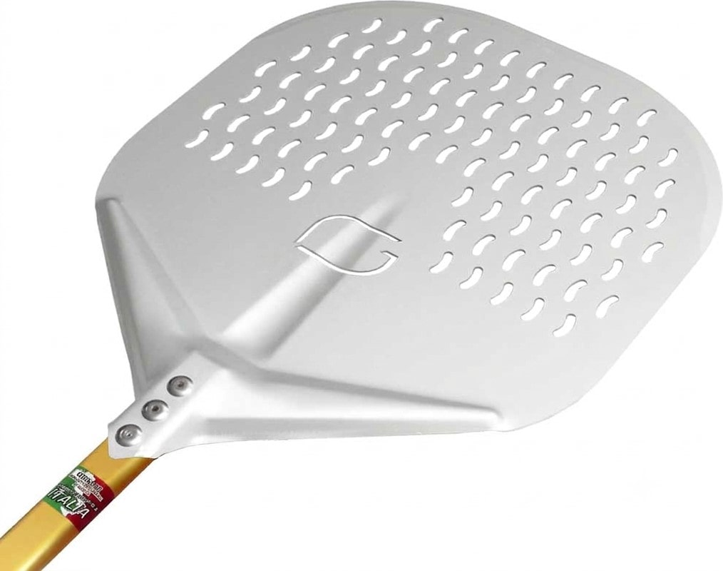 Pá de Pizza Retangular Perfurada – Pá 36 cm, Cabo 150 cm, Uso ...