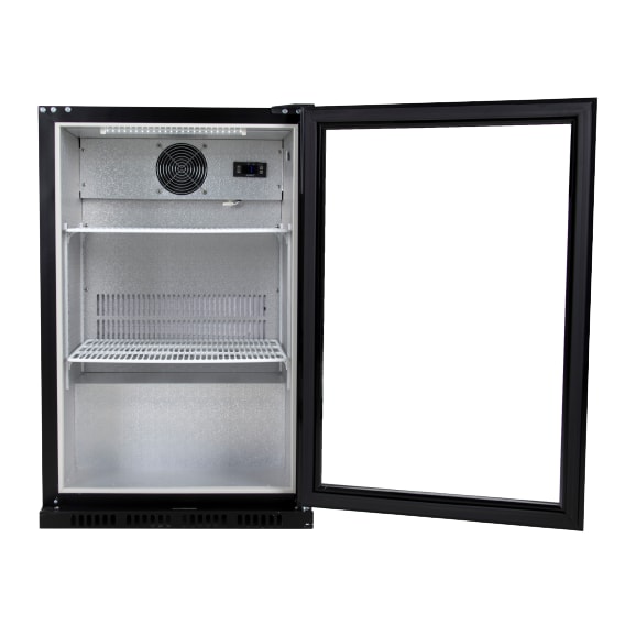 Husky C1-865-BK-NL-HU - Flessen Koelkast - Met Glazen Deur - 130 Liter - Zwart