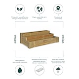 thumbnail of HORTALIA Caixa de cultivo Box Stairs 120 em madeira tratada para exterior - 120x80x40 cm