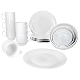 thumbnail of 15tlg Frühstücksset Tommy weiß Porzellan Teller Schalen Kaffee-Becher stapelbar