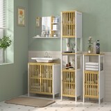 thumbnail of HOMCOM Specchio Bagno Moderno in Legno 4 Ripiani 45x15x58.5cm Bianco