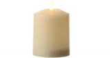 thumbnail of LED Kerze Kirchenkerze Echtwachs flackernd H: 11,5cm D: 7,5cm Timer creme