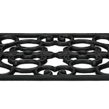 thumbnail of Relaxdays Fußmatte Gummi, 75 x 25 cm, wetterfest, rutschfest, Türvorleger innen & außen, Gummimatte Ornamente, schwarz