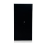 thumbnail of PROREGAL Stahlschrank BEE mit 7 lackierten Fachböden | HxBxT 195x92x60cm | Weiß-Schwarz | Werkstattschrank Werkzeugschrank Aktenschrank