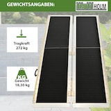 thumbnail of TRUTZHOLM Rollstuhlrampe 213 cm Traglast 272 kg Alu 2-fach klappbar Friktionsbeschichtet Kofferrampe