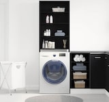 thumbnail of vidaXL Waschmaschinen-Schrank Schwarz Eichen-Optik 64 x 24 x 190 cm