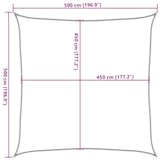 thumbnail of Toldo de vela crema HDPE 160 g/m² 5x5 m