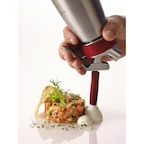 thumbnail of iSi Distributeur de crème Gourmet Whip Plus, acier inoxydable, Ø 8.5 x 27 cm, 0.5 L, argent/rouge