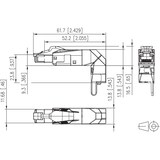 thumbnail of METZ CONNECT 25G RJ45 field plug pro 360