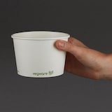 thumbnail of Tazón compostable para sopa o hielo - Vegware - Set de 500 - Blanco - L- A- P- H- Caja de cartón biodegradable