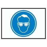 thumbnail of Schutzbrille tragen Symbol Schild A4 Rückseite selbstklebend