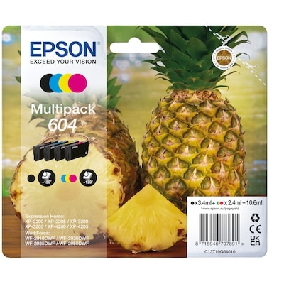 Epson 604 Original Druckerpatrone Multipack C13T10G64010  Ananas Tinte