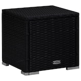 thumbnail of Lettino Prendisole Con Cuscino E Tavolino In Polyrattan Rosso