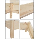 thumbnail of Metallfreies Doppelbett Holzbett Zirbe massiv 140x200 mit wählbarem Zubehör V-60.95-14 Rollrost inkl.