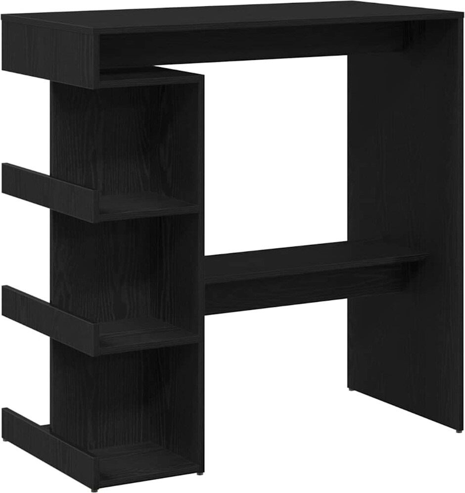 vidaXL Bartisch Schwarze Eiche 100 x 48 x 101,5 cm Holzwerkstoff