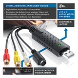 thumbnail of CSL Video Grabber USB Typ A, S-Video, Composite CVBS, Cinch zu USB 2.0 Typ A Stecker, USB Videograbber Audio Video Konverter, PAL NTSC, VHS zu DVD