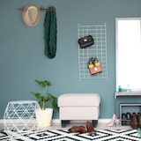 thumbnail of Relaxdays Wandgarderobe industrial, 4 Kleiderhaken, Pipeline, Gusseisen Deko, rustikal, HxBxT: 6,5 x 46,5 x 6 cm, braun