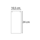 thumbnail of Exacompta - Réf. 13395B - Carton de 12 Paquets de 100 fiches intercalaires horizontales unies perforées sous film 105 x 240 mm assorties