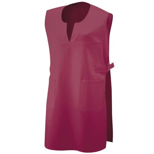 121 - Überwurfschürze : bordeaux 65% Polyester 35%Baumwolle 220 g/m² Größe I